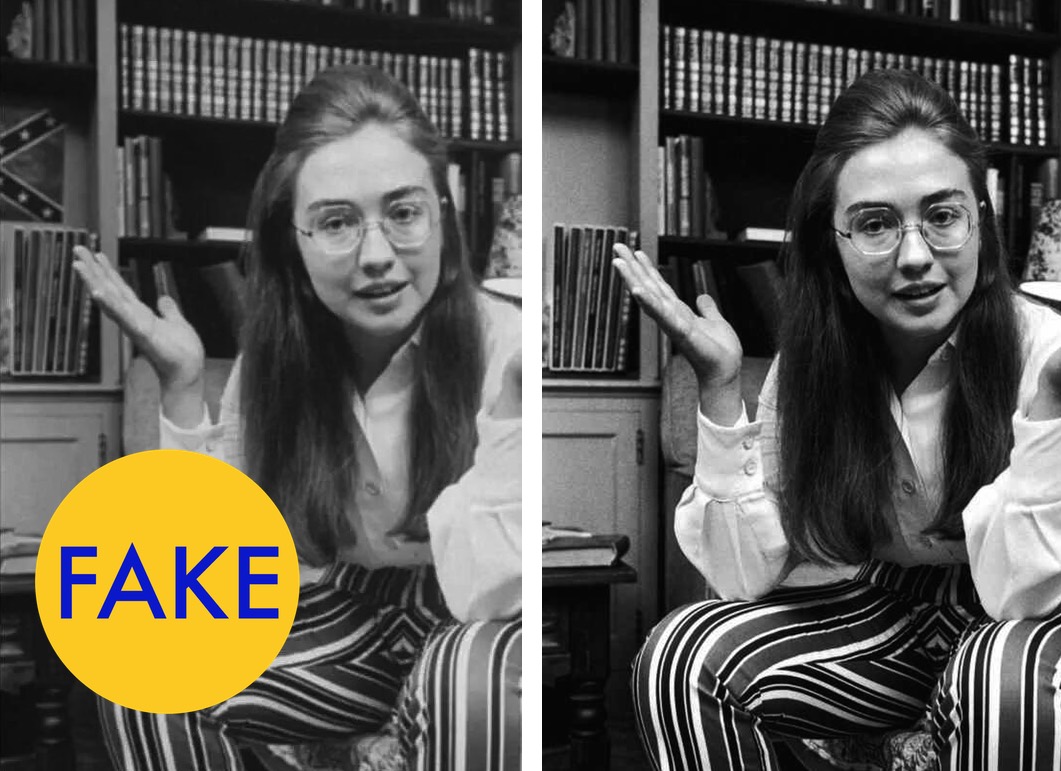 That Photo Of Hillary Clinton With A Confederate Flag Is Fake