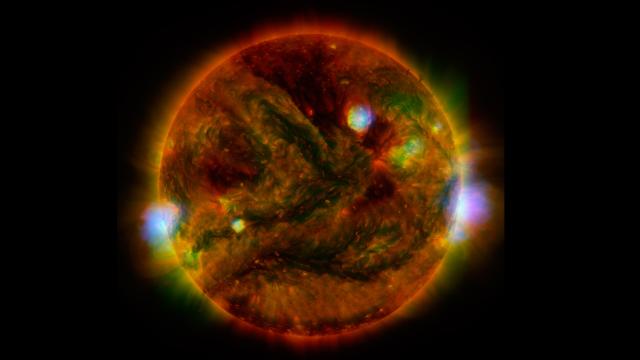 Three Telescopes Worked To Create This One Amazing Image Of The Sun