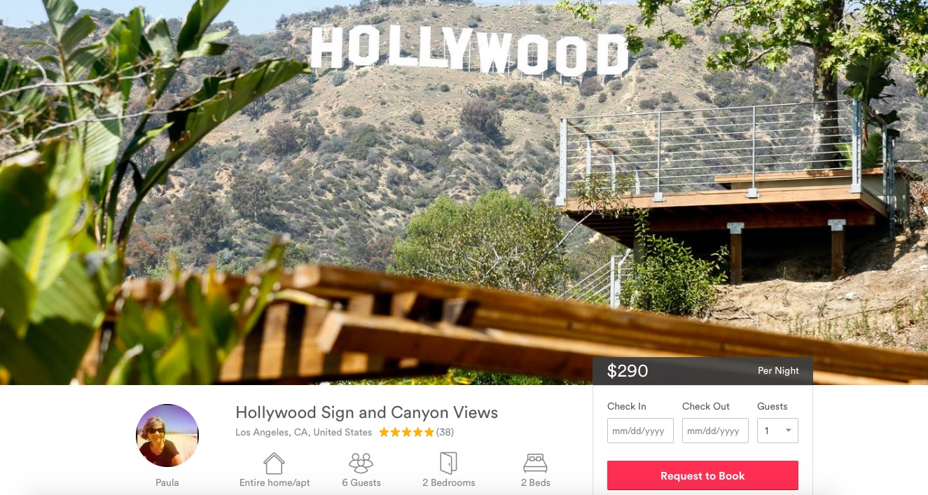 LA Residents Try To Hide Hollywood Sign From Tourists, Except On Airbnb