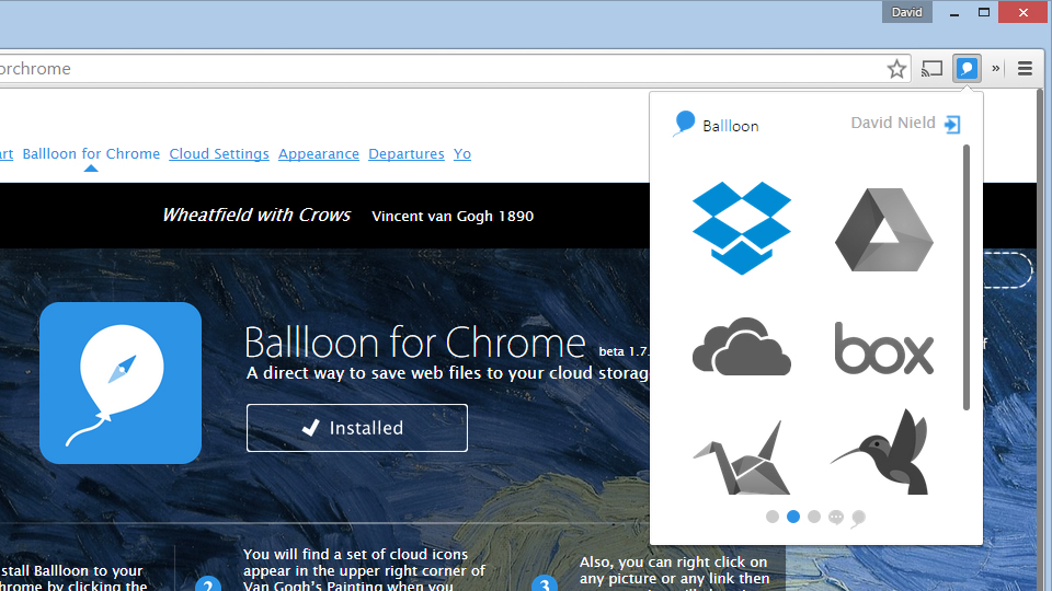 Use The Ballloon Extension To Save Files Straight To The Cloud