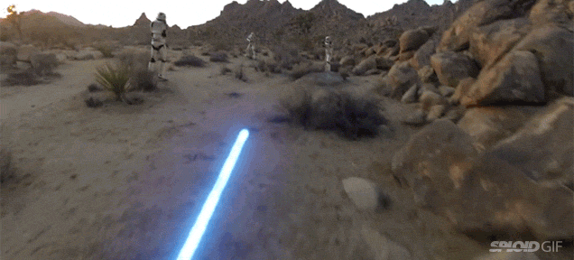 Awesome GoPro Video Shows The First-Person View Of A Jedi