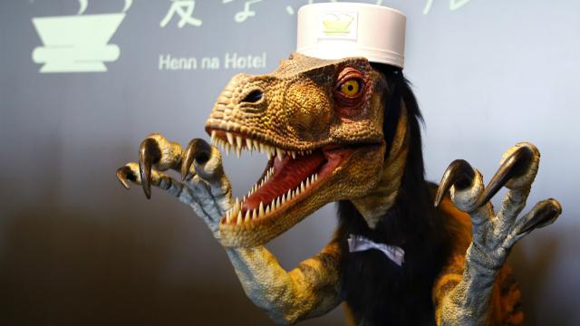 Behold, A Real Hotel Staffed By Talking Androids And Robotic Dinosaurs