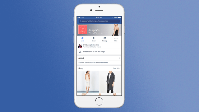 Facebook’s Testing Online Shops Embedded Into Business Pages