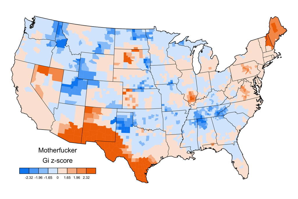 How People Swear Across The US, Mapped