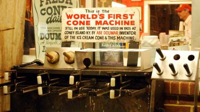 The World’s First Waffle Cone Machine Is Still In Operation