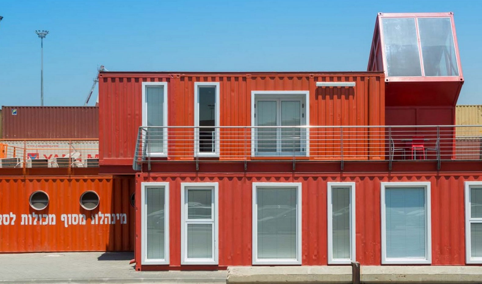 Shipping Container Offices Are Right At Home On An Industrial Seafront