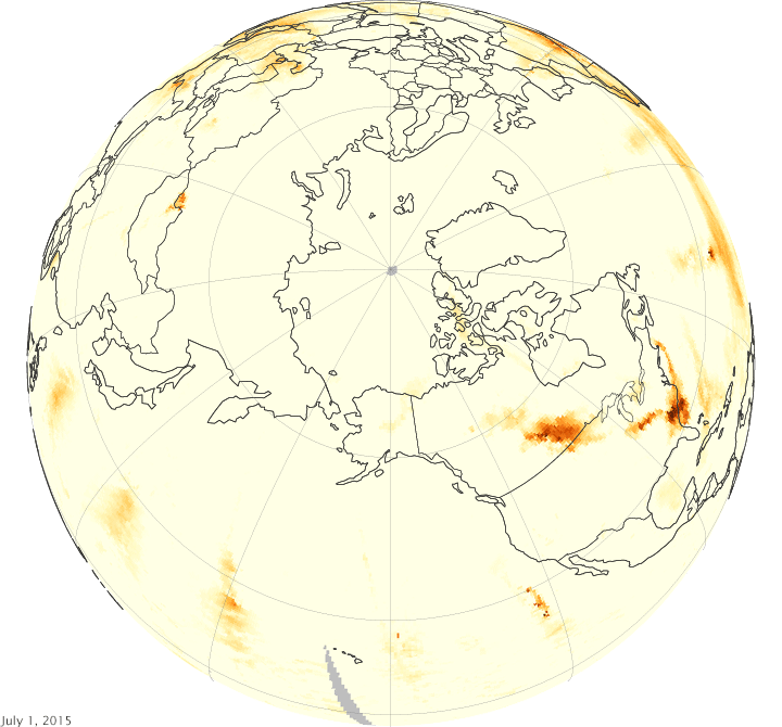 Watch Smoke From July’s Wildfire’s Wrap Around The Arctic