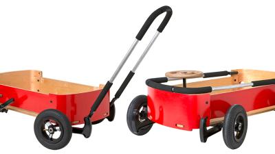 A Little Red Wagon That Transforms Into A Steerable Go-Kart