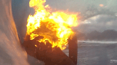 Surfing While You’re On Fire Looks So Crazy But Actually Makes Sense