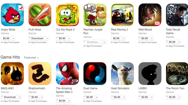 Apple’s Cut The App Store Prices Of 100 Popular Apps To $1.29