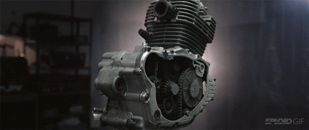 Watch A Motorbike Engine Disintegrate One Millimetre At A Time