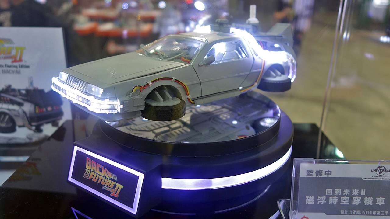 Back To The Future II Hoverboard And DeLorean Toys That Really Float
