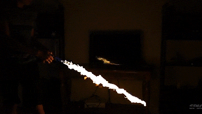 A Sword Made Of Fire Is The Coolest Thing
