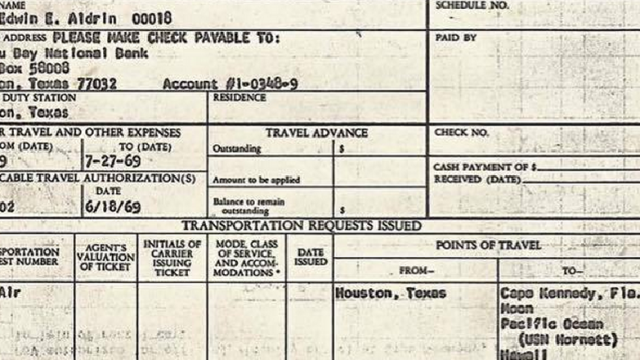 Buzz Aldrin Tops Bronwyn Bishop On Travel Expenses, Proves The US Federal Government Has A Form For Everything