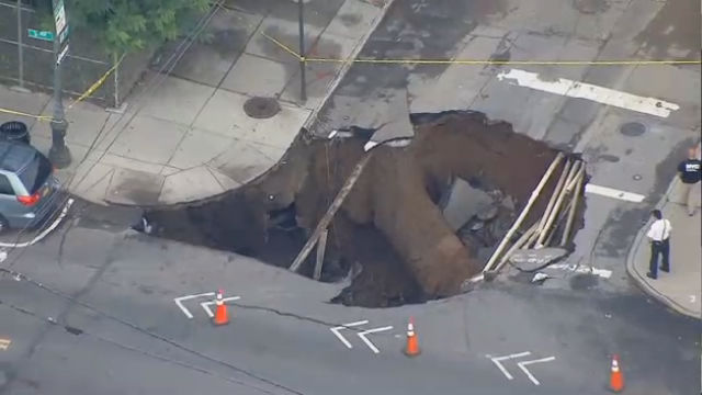 Large Sinkhole (Hell Gate?) Opens In Brooklyn 