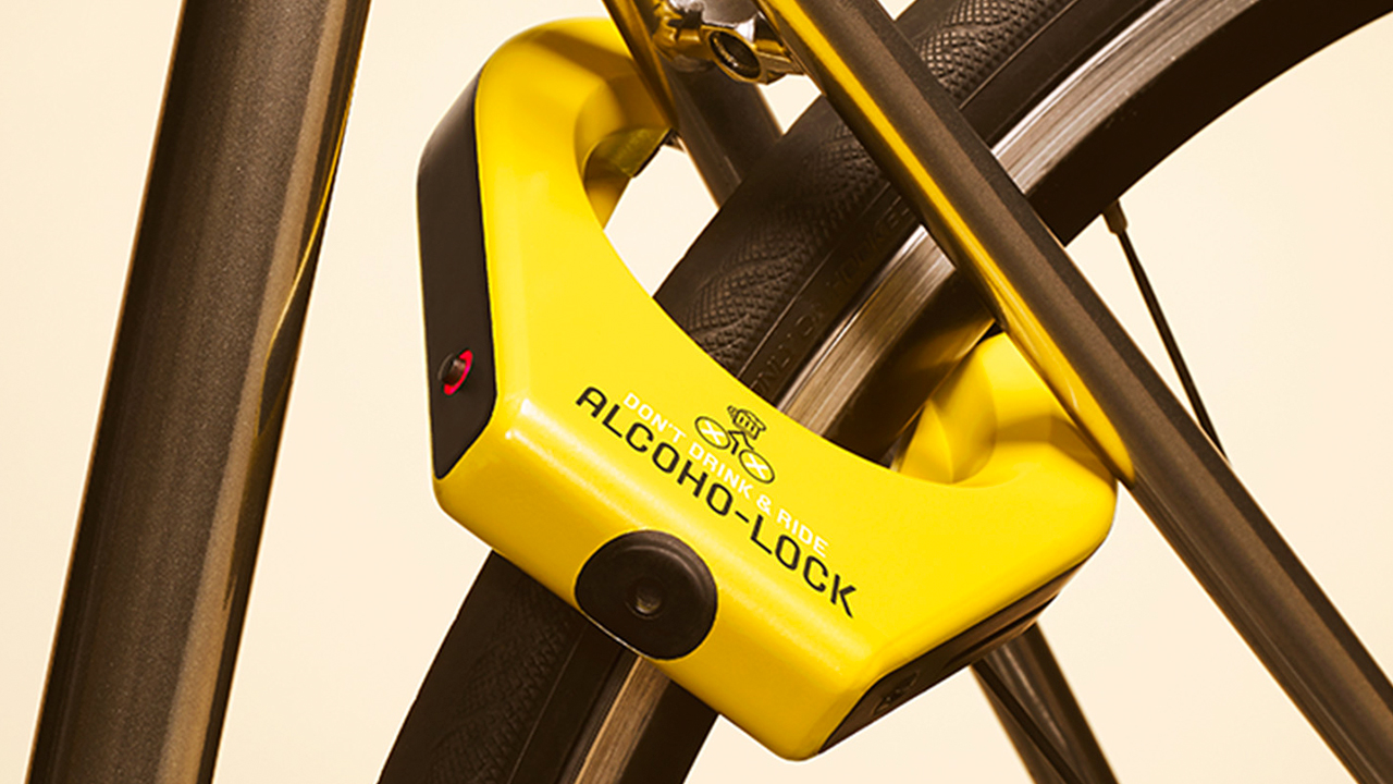 A Breathalyser Bike Lock Makes You Blow Clean Before Cycling