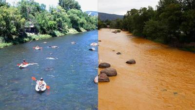 An Acid-Spilling Mine Turned This River Bright Orange