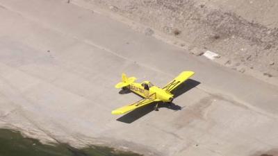Plane Makes An Emergency Landing In The LA River
