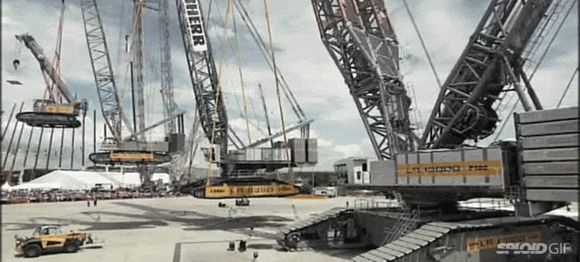 A Giant Crane Lifting A Huge Crane Lifting A Big Crane Lifting A Crane