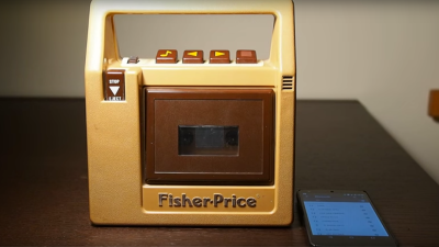 Some Genius Turned Fisher Price Cassette Player Into A Bluetooth Speaker