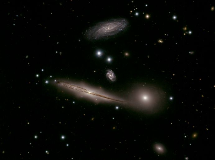 Four Galaxies Share A Destructive Dance