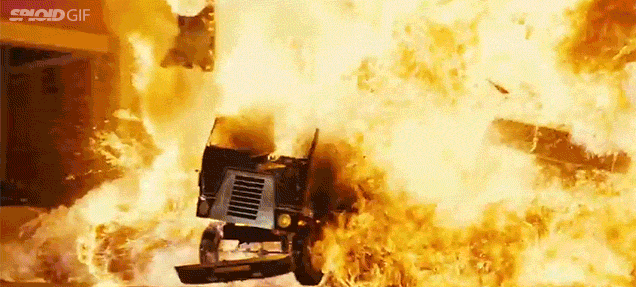 Just A Bunch Of Bad Arse Explosions From Arnold Schwarzenegger Movies