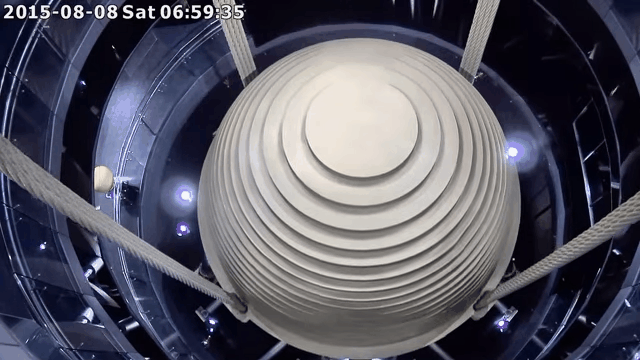 Watch The Incredible Force Of A Typhoon Move A Skyscraper’s 700-Ton Mass Damper