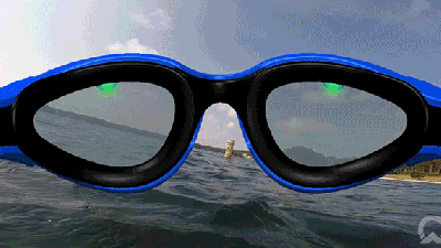 LED Guides In These Goggles Keep Open Water Swimmers On Course