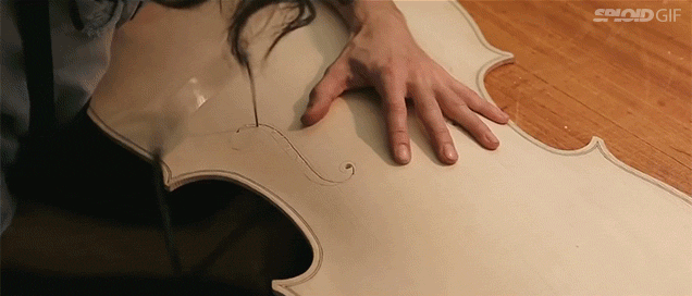 Seeing A Cello Get Carved From Wood And Made By Hand Is So Soothing