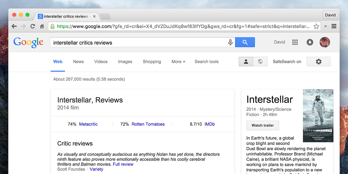 How To Get Instant Movie Reviews From Google