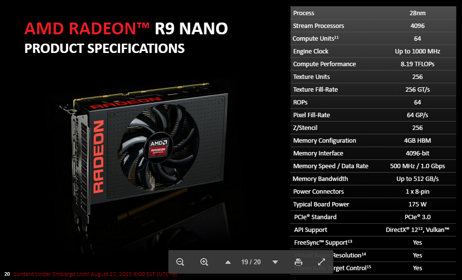 AMD’s Powerful New R9 Nano Graphics Card Fits In Small Places