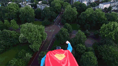 A Superman Toy On A Flying Drone Is More Entertaining Than Man Of Steel Was