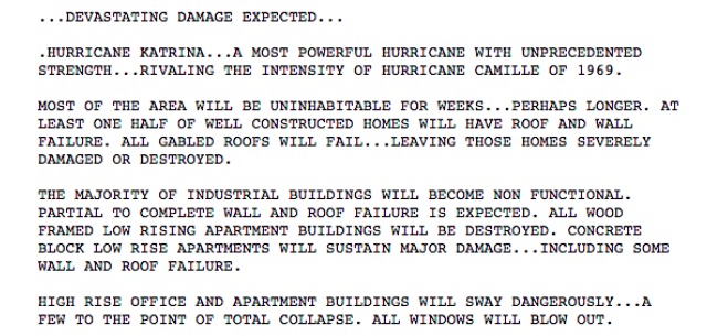 The Haunting Weather Statement That Saved Lives During Hurricane Katrina