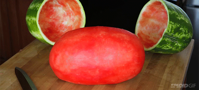 A Perfectly Skinned Watermelon Looks So Hilariously Ridiculous