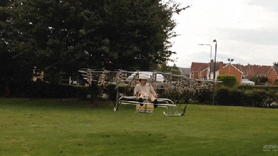 Mad Genius Creates A Crazy Drone Flying Machine Using 54 Propellers