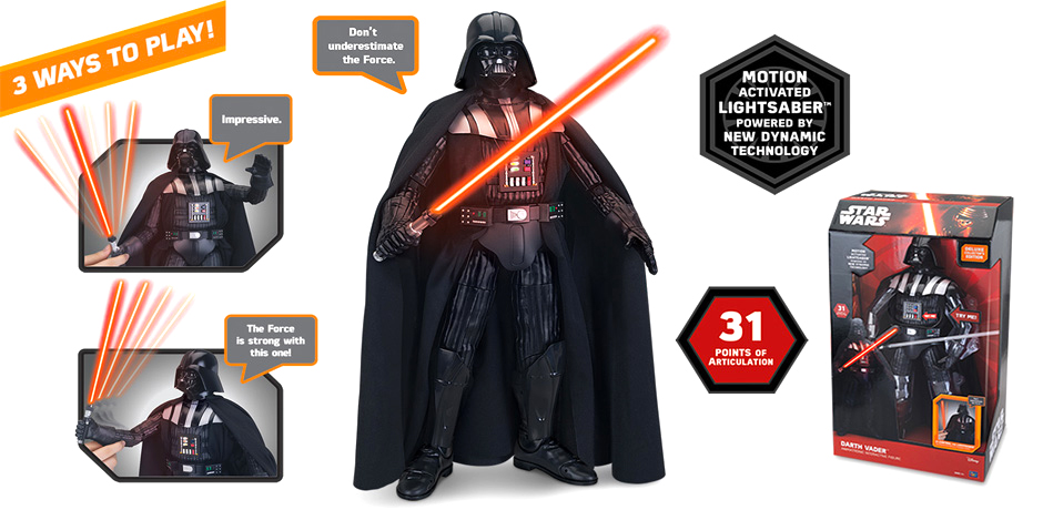 This Vader Figure Talks, Moves, And Poses All By Itself