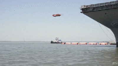 Watch This Awesome Electromagnetic Catapult Test On An Aircraft Carrier