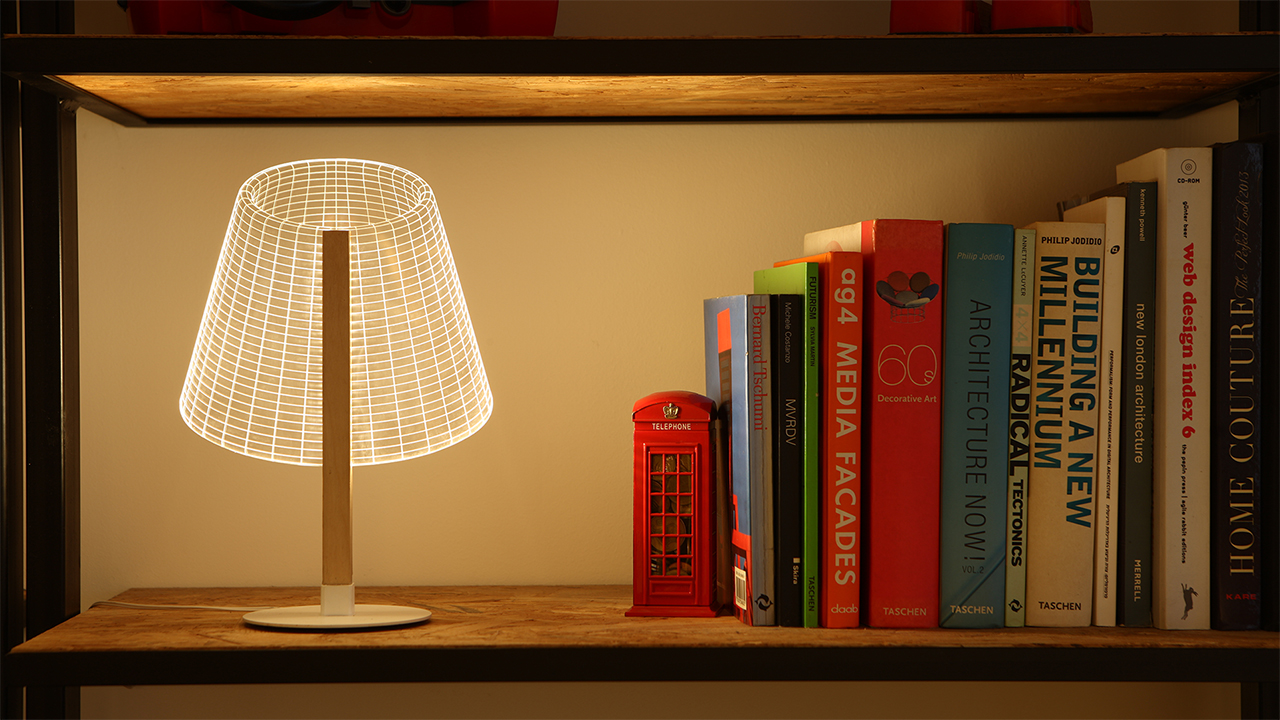 The Shade On These Perfectly Flat Lamps Is Just An Optical Illusion