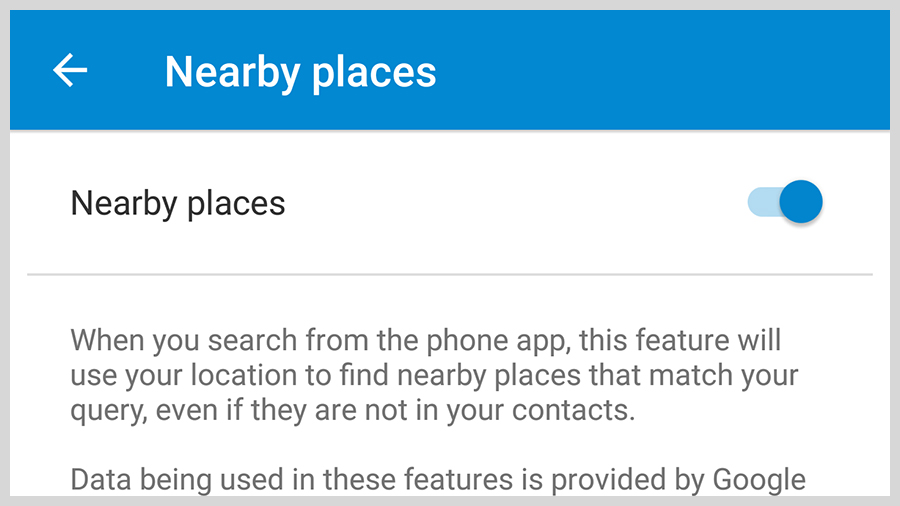 Use Android’s Dialler App To Search For Nearby Places