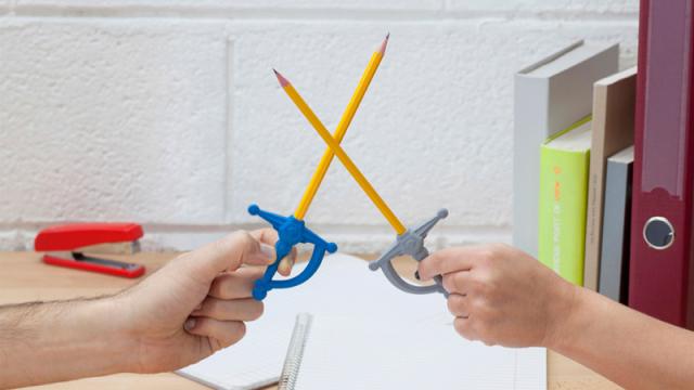 These Erasers Turn Pens Into Swords