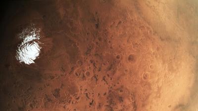 Here Is A Rare View Of Mars’ Icy Backside