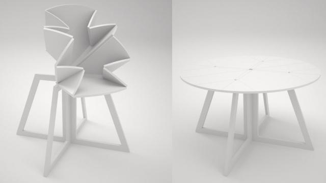 This Folding Table Is Inspired By A Pop-Up Map Of New York City