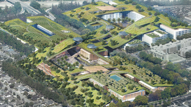 Cupertino May Replace Its Dying Mall With The World’s Largest Green Roof 