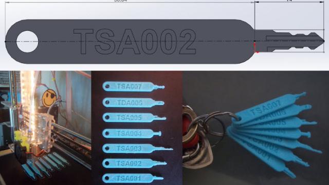 You Can Now 3D-Print Your Own TSA Master Keys