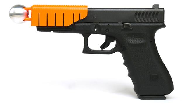 This Clip-on Handgun Attachment Makes Bullets Non-Lethal