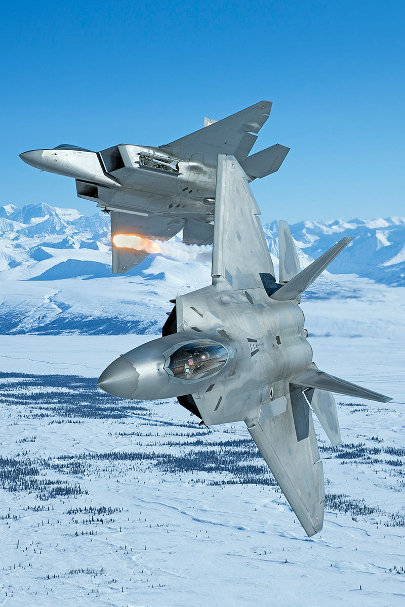 These Photos Of F-22 Arctic Raptors In Alaska Are So Striking They Look Unreal