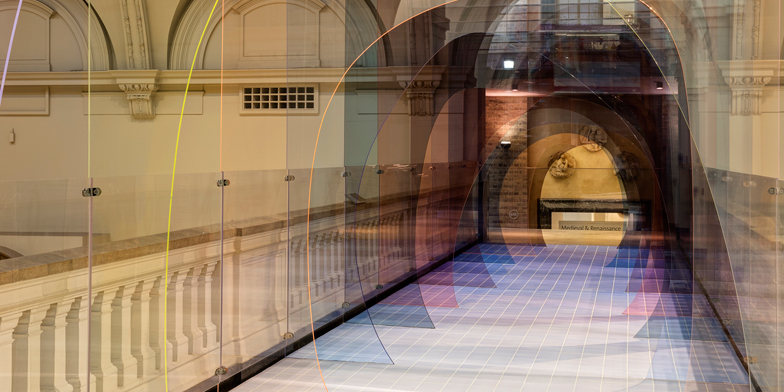 An Acrylic Tunnel Turns A London Museum Into A Sci-Fi Alice In Wonderland