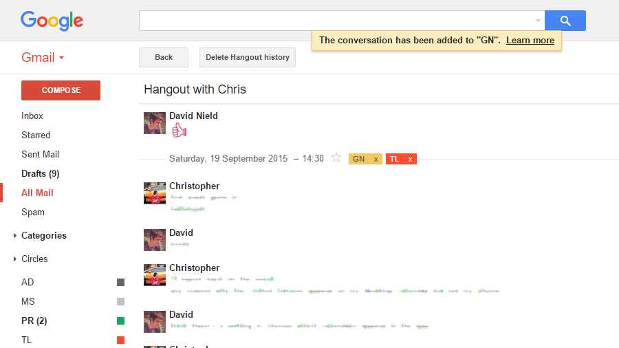 How To Organise Your Google Hangouts Just Like Email 