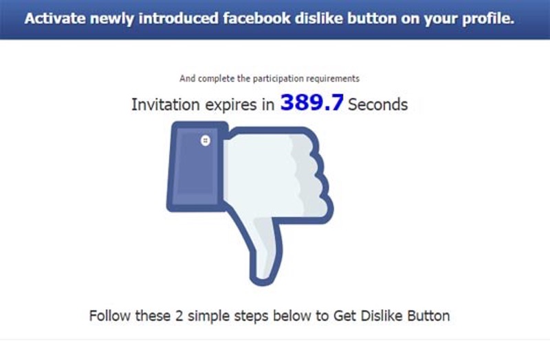 Don’t Fall For The Facebook Dislike Button Scam