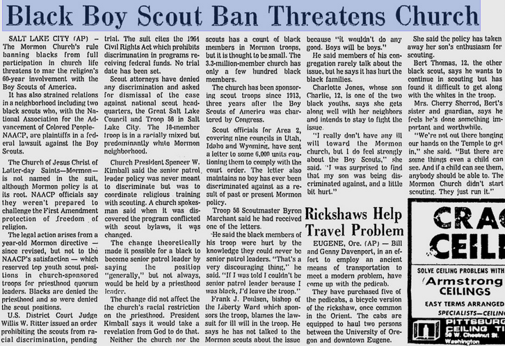 How The Boy Scouts Of America Fostered Racial Equality In The Mormon Church
